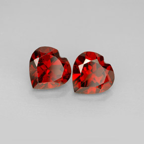 Achetez naturel ct rouge grenat almandin gems, forme de coeur, en provenance madagascar chez gemselect. en stock, livraison internationale!