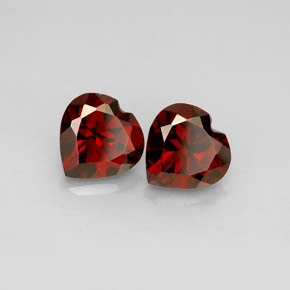Achetez naturel ct rouge grenat almandin gems, forme de coeur, en provenance madagascar chez gemselect. en stock, livraison internationale!
