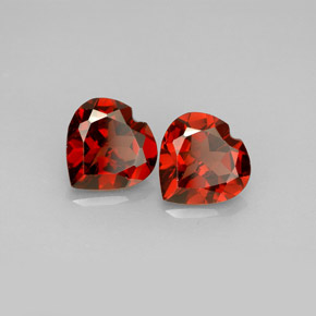 Achetez naturel ct rouge grenat almandin gems, forme de coeur, en provenance madagascar chez gemselect. en stock, livraison internationale!