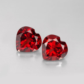 Achetez naturel ct rouge grenat almandin gems, forme de coeur, en provenance madagascar chez gemselect. en stock, livraison internationale!