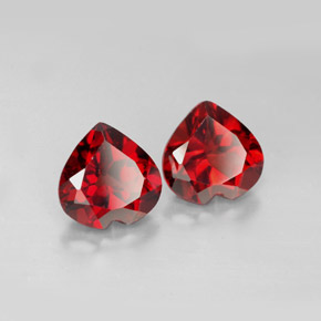 Achetez naturel ct rouge grenat almandin gems, forme de coeur, en provenance madagascar chez gemselect. en stock, livraison internationale!