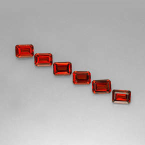 Achetez naturel ct rouge grenat almandin gems, taille émeraude, en provenance madagascar chez gemselect. en stock, livraison internationale!
