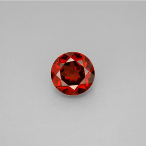 Grenat almandin rouge naturelle coupe roude, 1,46 ct, VVS-VS