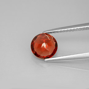 Grenat almandin rouge naturelle coupe roude, 1,46 ct, VVS-VS