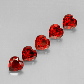 Achetez naturel ct rouge grenat almandin gems, forme de coeur, en provenance madagascar chez gemselect. en stock, livraison internationale!