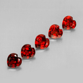 Achetez naturel ct rouge grenat almandin gems, forme de coeur, en provenance madagascar chez gemselect. en stock, livraison internationale!