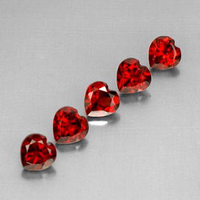 Achetez naturel ct rouge grenat almandin gems, forme de coeur, en provenance madagascar chez gemselect. en stock, livraison internationale!