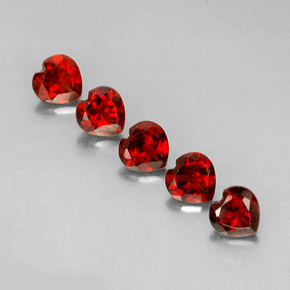Achetez naturel ct rouge grenat almandin gems, forme de coeur, en provenance madagascar chez gemselect. en stock, livraison internationale!