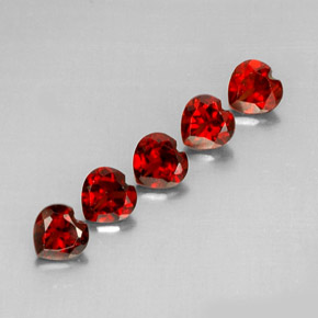 Achetez naturel ct rouge grenat almandin gems, forme de coeur, en provenance madagascar chez gemselect. en stock, livraison internationale!