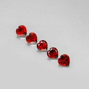 Achetez naturel ct rouge grenat almandin gems, forme de coeur, en provenance madagascar chez gemselect. en stock, livraison internationale!