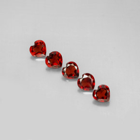 Achetez naturel ct rouge grenat almandin gems, forme de coeur, en provenance madagascar chez gemselect. en stock, livraison internationale!