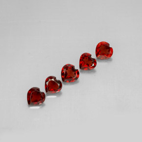 Achetez naturel ct rouge grenat almandin gems, forme de coeur, en provenance madagascar chez gemselect. en stock, livraison internationale!
