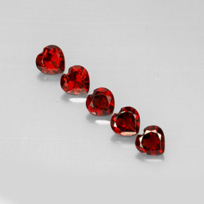 Achetez naturel ct rouge grenat almandin gems, forme de coeur, en provenance madagascar chez gemselect. en stock, livraison internationale!