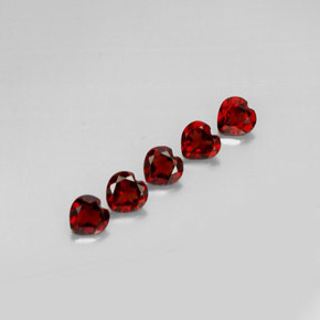 Achetez naturel ct rouge grenat almandin gems, forme de coeur, en provenance madagascar chez gemselect. en stock, livraison internationale!