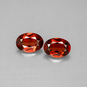 Achetez naturel ct rouge grenat almandin gems, coupe ovale, en provenance madagascar chez gemselect. en stock, livraison internationale!