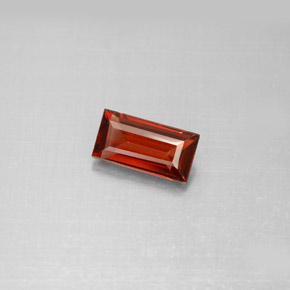 Grenat almandin rouge naturelle baguette, 1,10 ct, VS
