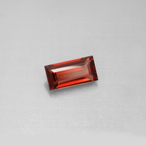 Grenat almandin rouge naturelle baguette, 1,10 ct, VS