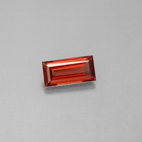 Grenat almandin rouge naturelle baguette, 1,05 ct, VS