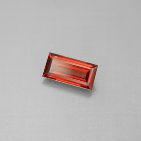 Grenat almandin rouge naturelle baguette, 1,05 ct, VS