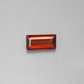 Grenat almandin rouge naturelle baguette, 1,00 ct, VS