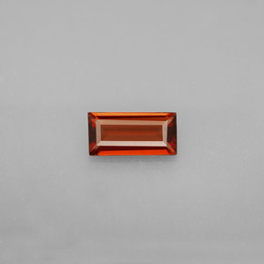 Grenat Almandin Rouge-orange naturelle Baquette, 0.71 ct, VS