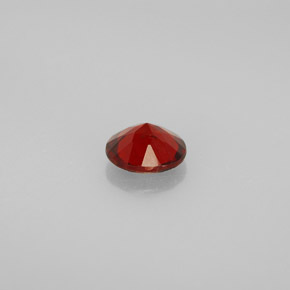 Grenat Almandin Rouge-orange naturelle Coupe roude, 0.87 ct, VVS-VS