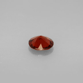 Grenat Almandin Rouge-orange naturelle Coupe roude, 0.77 ct, VVS-VS