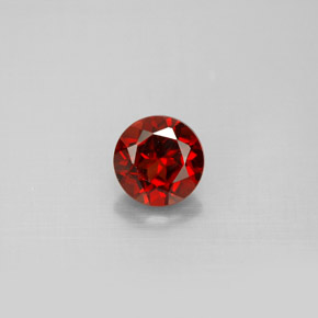 Grenat Almandin Rouge foncé naturelle Coupe roude, 1.20 ct, VS