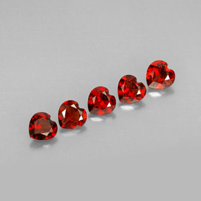 Achetez naturel ct rouge grenat almandin gems, forme de coeur, en provenance madagascar chez gemselect. en stock, livraison internationale!