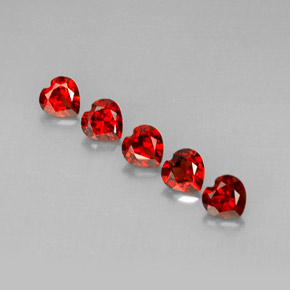 Achetez naturel ct rouge grenat almandin gems, forme de coeur, en provenance madagascar chez gemselect. en stock, livraison internationale!