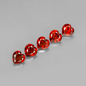 Achetez naturel ct rouge grenat almandin gems, forme de coeur, en provenance madagascar chez gemselect. en stock, livraison internationale!