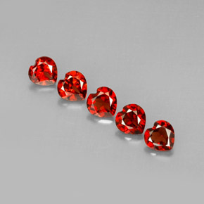 Achetez naturel ct rouge grenat almandin gems, forme de coeur, en provenance madagascar chez gemselect. en stock, livraison internationale!