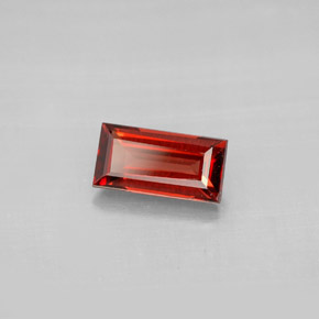 Grenat almandin rouge naturelle baguette, 1,18 ct, VVS-VS