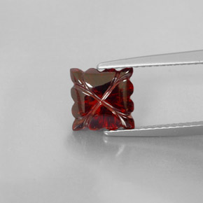 Grenat almandin rouge naturelle transparent, 3,15 ct, transparent / translucide