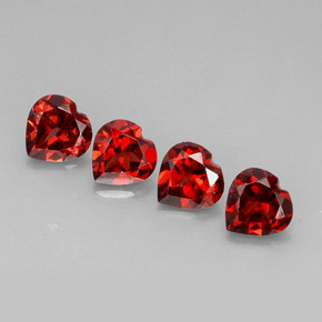Achetez naturel ct rouge grenat almandin gems, forme de coeur, en provenance madagascar chez gemselect. en stock, livraison internationale!