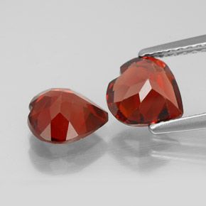 Achetez naturel ct rouge grenat almandin gems, forme de coeur, en provenance madagascar chez gemselect. en stock, livraison internationale!