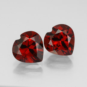Achetez naturel ct rouge grenat almandin gems, forme de coeur, en provenance madagascar chez gemselect. en stock, livraison internationale!