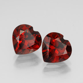 Achetez naturel ct rouge grenat almandin gems, forme de coeur, en provenance madagascar chez gemselect. en stock, livraison internationale!