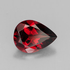Grenat Almandin Rouge foncé naturelle En forme de poire, 1.81 ct, VS