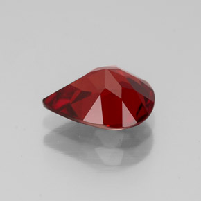 Grenat almandin rouge naturelle en forme de poire, 1,84 ct, VS