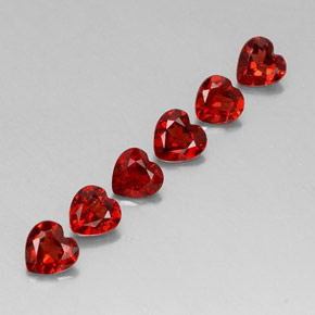 Achetez naturel ct rouge grenat almandin gems, forme de coeur, en provenance madagascar chez gemselect. en stock, livraison internationale!