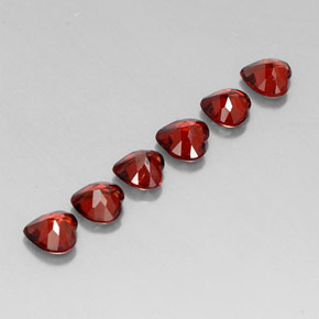 Achetez naturel ct rouge grenat almandin gems, forme de coeur, en provenance madagascar chez gemselect. en stock, livraison internationale!