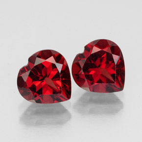 Achetez naturel ct rouge grenat almandin gems, forme de coeur, en provenance inde chez gemselect. en stock, livraison internationale!