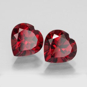 Achetez naturel ct rouge grenat almandin gems, forme de coeur, en provenance inde chez gemselect. en stock, livraison internationale!