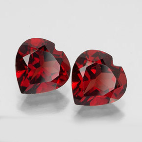 Achetez naturel ct rouge grenat almandin gems, forme de coeur, en provenance inde chez gemselect. en stock, livraison internationale!