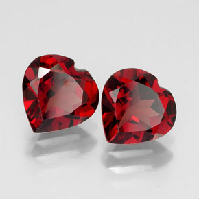 Achetez naturel ct rouge grenat almandin gems, forme de coeur, en provenance inde chez gemselect. en stock, livraison internationale!