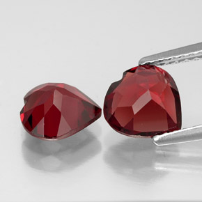 Achetez naturel ct rouge grenat almandin gems, forme de coeur, en provenance inde chez gemselect. en stock, livraison internationale!