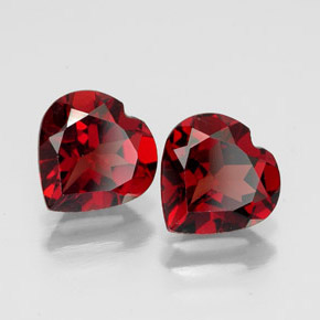 Achetez naturel ct rouge grenat almandin gems, forme de coeur, en provenance inde chez gemselect. en stock, livraison internationale!