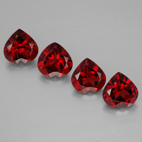 Achetez naturel ct rouge grenat almandin gems, forme de coeur, en provenance inde chez gemselect. en stock, livraison internationale!