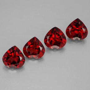 Achetez naturel ct rouge grenat almandin gems, forme de coeur, en provenance inde chez gemselect. en stock, livraison internationale!